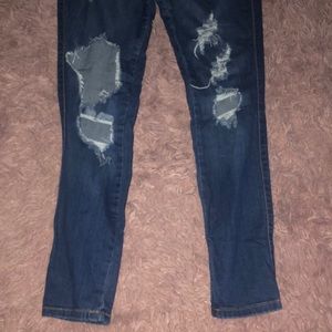Fashion Nova Jeans - Dark ripped jeans Fashion Nova Jeans - Dark ripped jeans